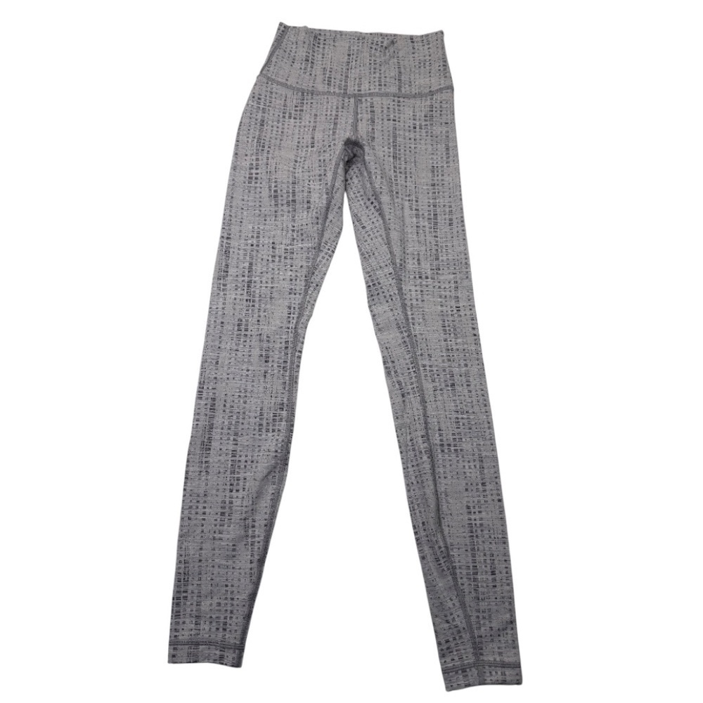 Lululemon Wunder Under HR Tight 28" Luxtreme Action Jacquard Gray 4